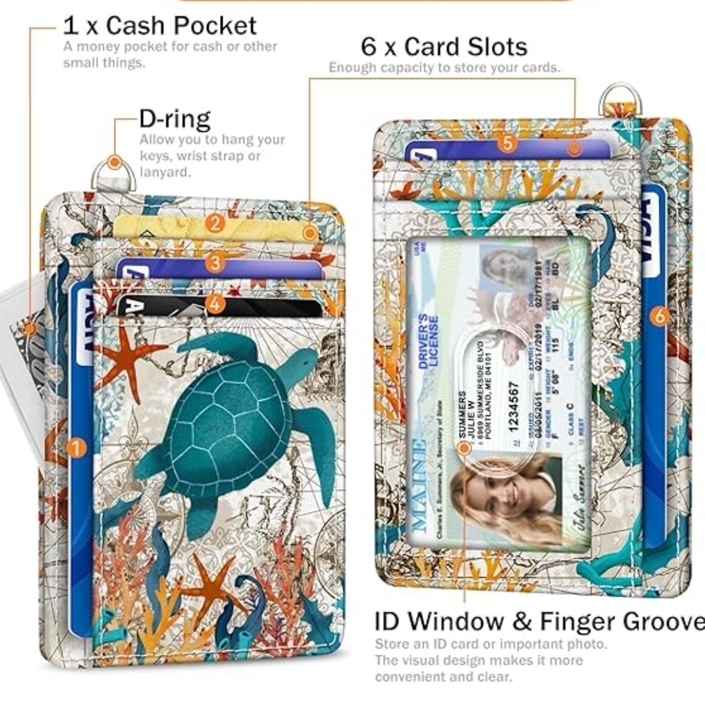 RFID Blocking Leather Card Holder